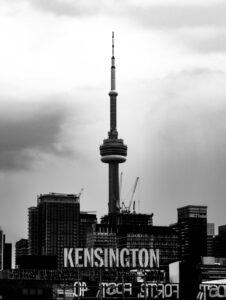 CN tower from Kensington Market