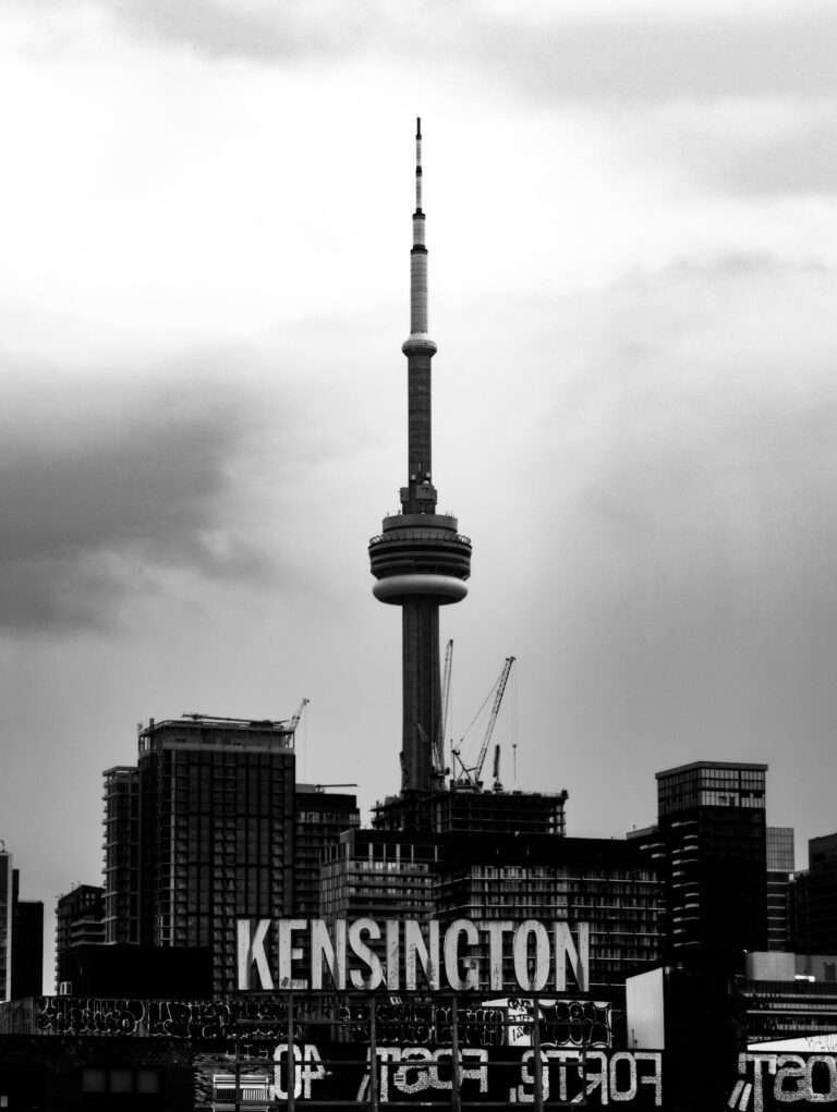 CN tower from Kensington Market